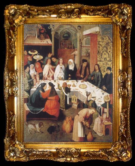framed  Heronymus Bosch the Hocbzeit to canons, ta009-2